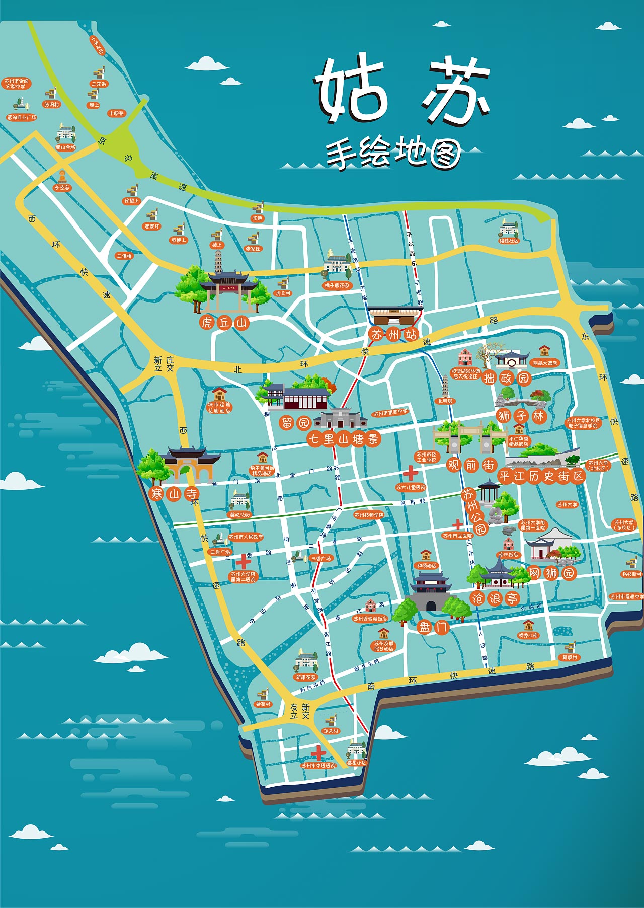 枫木镇手绘地图景区的文化宝藏